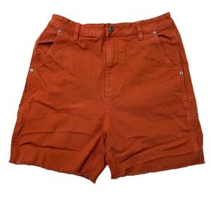 STOIC Venture‎ Shorts Women's Size 10 High Rise Brown Rust Orange Coconut Shell